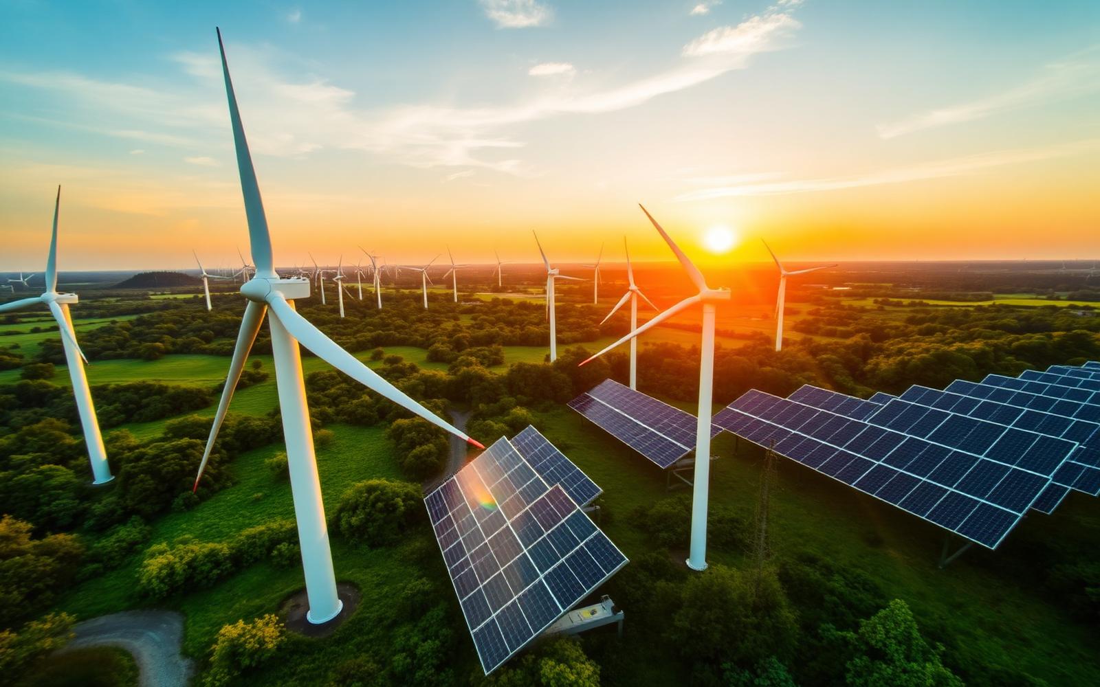 Renewable energy — solar and wind
